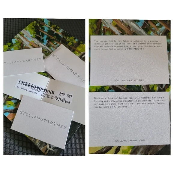 🤍🩶EUC Stella McCartney Trifold Falabella Mini Card Holder Wallet🩶🤍 - Picture 12 of 13